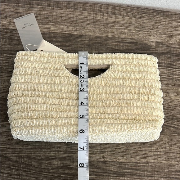 ✨Antik Kraft Cream Beaded Clutch with Crossbody Strap - Picture 5 of 8